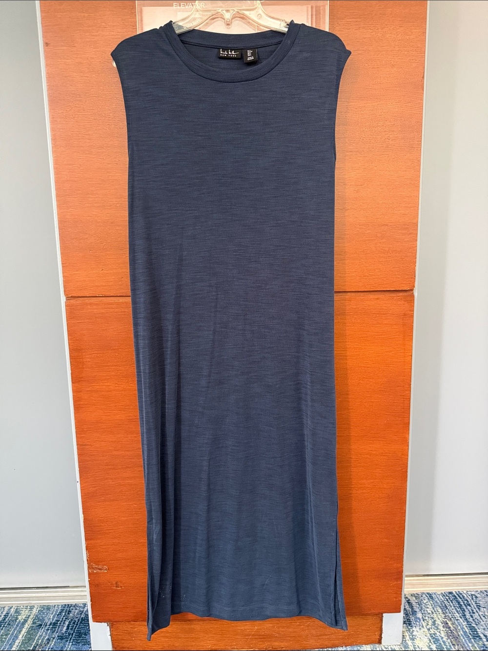 Nicole Miller Navy Sleeveless Maxi Dress